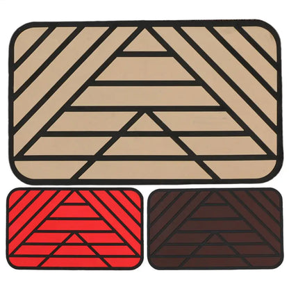 Car Main Driver Heel Pad Auto Brake Foot Pedal Floor Mat Anti-slip Wear-resistant PVC Footrest Plate Heel Pad For Car Driving