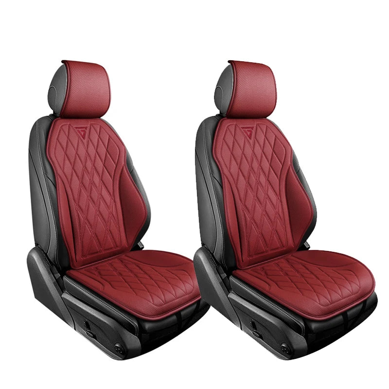 Breathable Nappa Leather Car Seat Cover Universal Comfortable Front Seat Cushion Durable Four Seasons Seat Covers Accessories