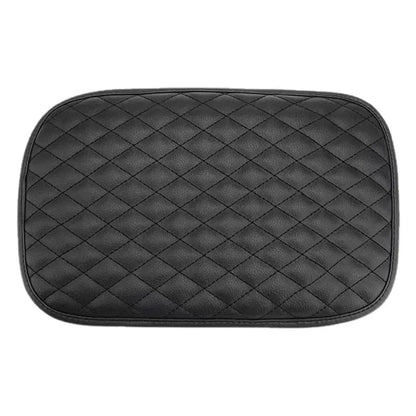 Universal Car Armrest Pad, Center Console Armrest Cover Cushion, PU Leather interior Protective Mat for Most Vehicles Auto Acces