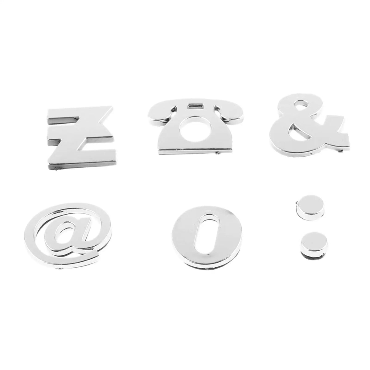 200 Piece Self adhesive 3D Chrome Car Emblem Badge Decal Car Alphabet Letters Number Sticker Automotive Exterior DIY Accessories