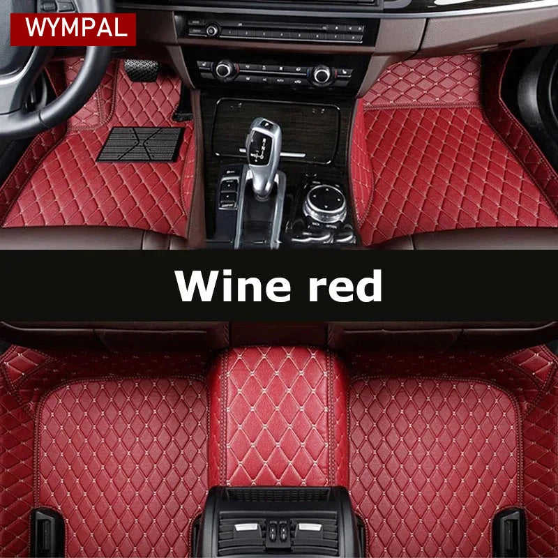Custom Automotive Car Floor Mats For Mercedes W124 1985 1986 1987 1988 1989 Auto Luxury Leather Men Women Car Mats Full Coverage