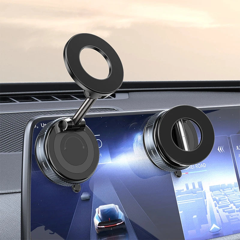 Magnetic Car Phone Holder 360 Degree Rotation Vacuum Adsorption Strong Suction Holder for Mobile PhoneCar Bracket Universal 2026