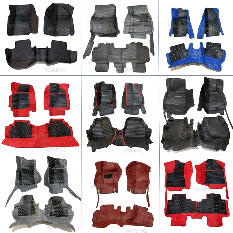 Custom Automotive Car Floor Mats For Mercedes W124 1985 1986 1987 1988 1989 Auto Luxury Leather Men Women Car Mats Full Coverage