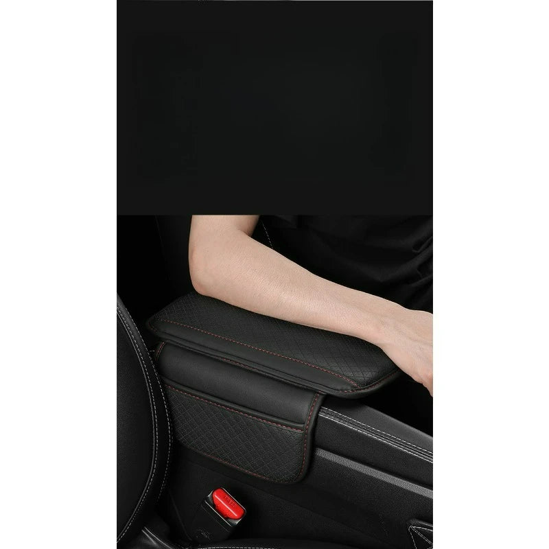 Car Armrest Cushion Universal Wear Resistant Center Console Cover with Storage Pocket  Auto Arm Rest Pad Protector Fit Most Cars