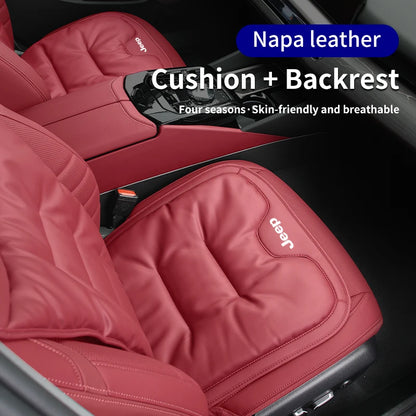 Car Velvet Cushion Vinter Leather Backrest Seat Cover Accessories For Jeep Grand Cherokee Compass Patriot Renegade Wrangler Libe
