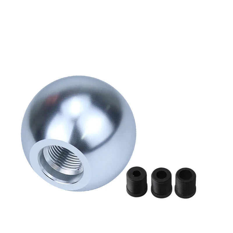 Car Modification Manual Universal Stem Head Aluminum Alloy Round Ball Gear Handle Head Round Trolley Bobblehead