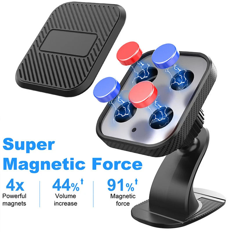 Magnetic Phone Car Mount, YWOR  360° Dashboard Magnetic Car Phone Holder, Universal Car Phone Holder Magnet