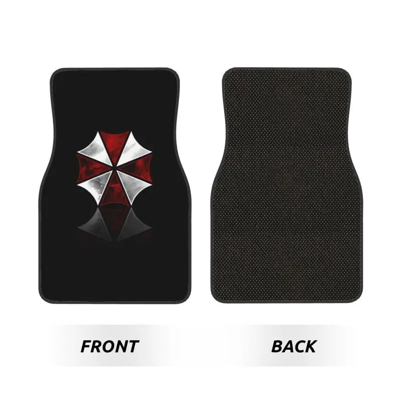 Umbrella Corporation Car Floor Mats of 4 Pieces Anti Slip Front and Rear Foot Mats Universal Car Interior Accessories Decoration