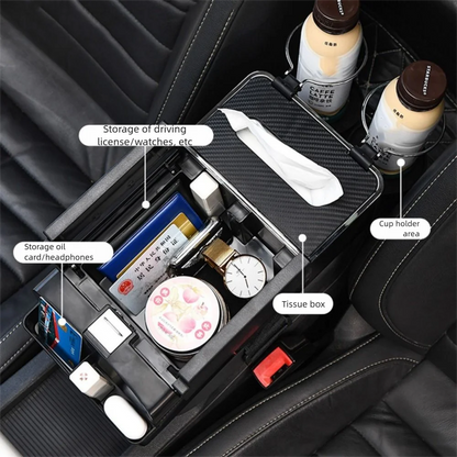 Universal Car Armrest Storage Box Comfortable Center Console Armrest Cushion Non-slip Car Elbow Support Pad