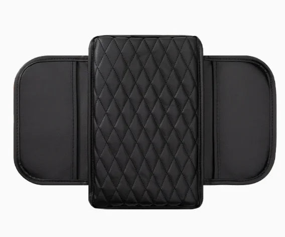 Universal car center console armrest box with dual cup holders, heightening pad, high comfort, easy to install.