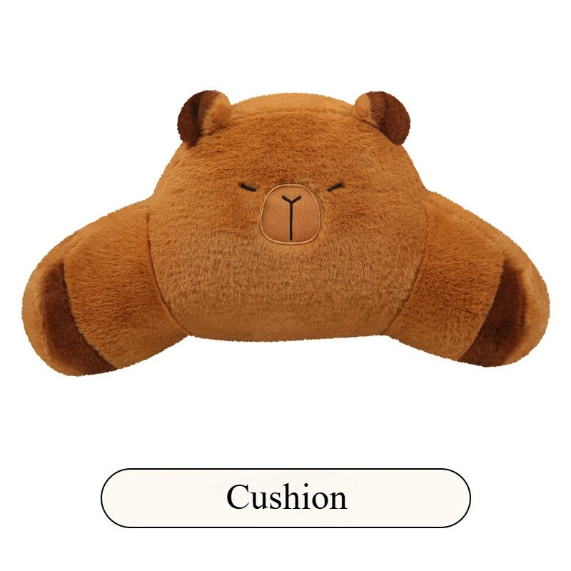 Universal Car Seat Covers Cute Capybara Design Comfortable Breathable Mesh Fabric Four Leaf Clover Pattern for All Seasons
