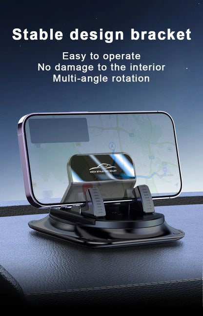 Car Phone Holder with Stable and Anti-Slip Design for Dashboard and Table Use,with Rotatable Landscape and Portrait Adjustment