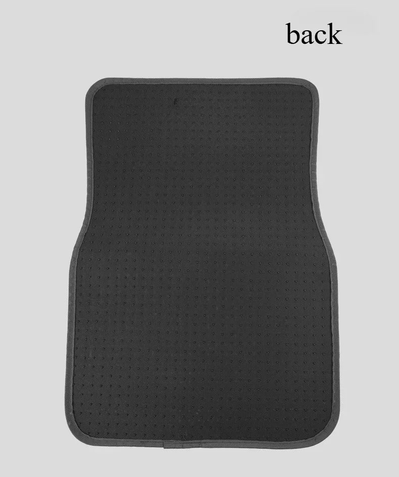 PVC Plush Car Floor Mats Non-Slip Wear-Resistant Easy-Clean Car Carpet Velcro Backed Car Floor Mats Suitable For All Seasons