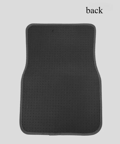 PVC Plush Car Floor Mats Non-Slip Wear-Resistant Easy-Clean Car Carpet Velcro Backed Car Floor Mats Suitable For All Seasons