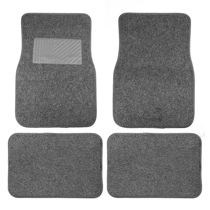 PVC Plush Car Floor Mats Non-Slip Wear-Resistant Easy-Clean Car Carpet Velcro Backed Car Floor Mats Suitable For All Seasons