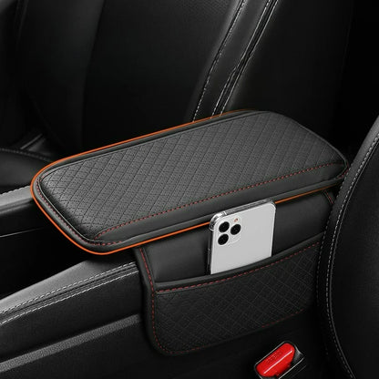 Car Armrest Cushion Universal Wear Resistant Center Console Cover with Storage Pocket  Auto Arm Rest Pad Protector Fit Most Cars