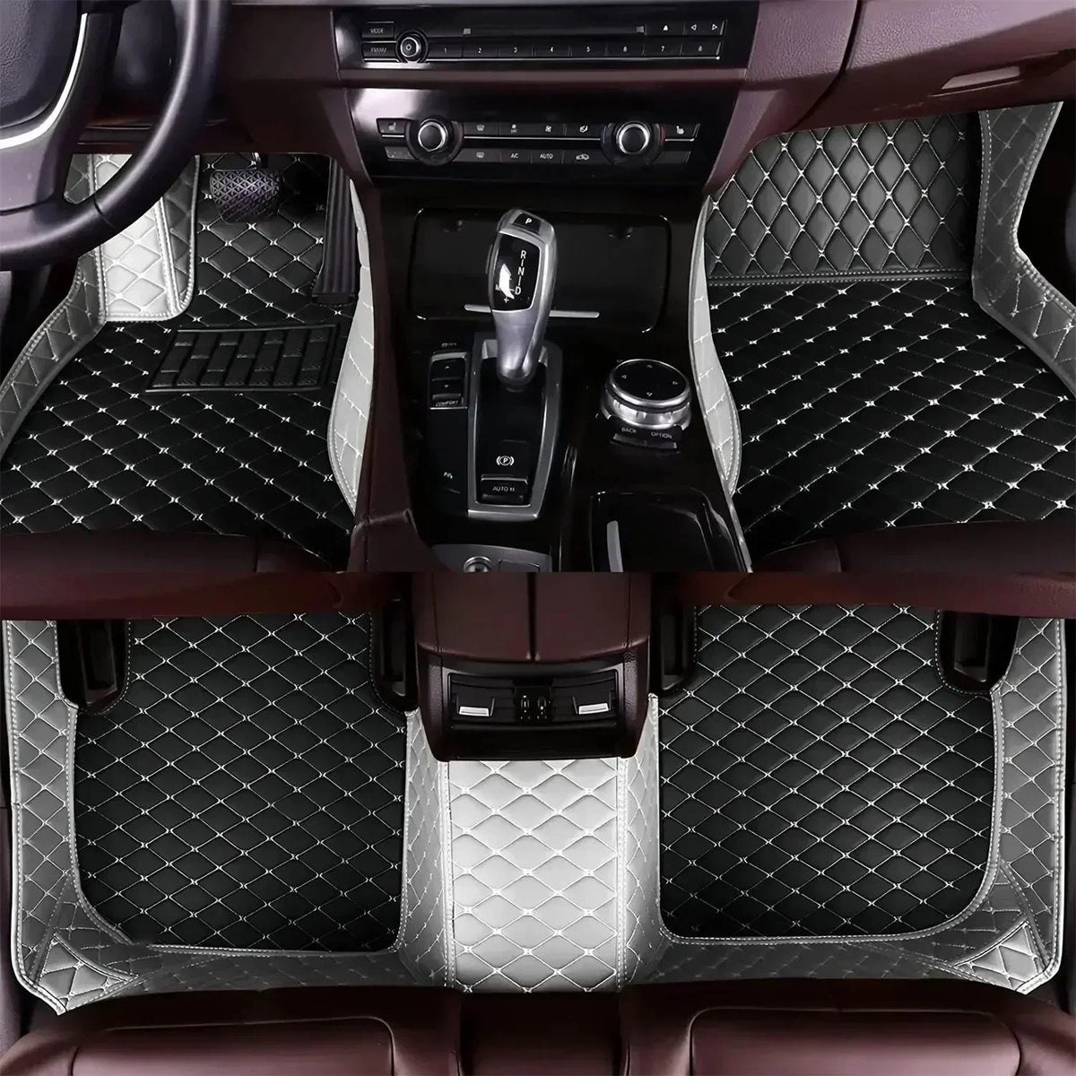 Leather Car Floor Mats For Volkswagen Tiguan 2024 2025 2026 All Weather Waterproof Car Floor Mats