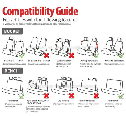 AUTOYOUTH Automobiles Seat Covers Full Car Seat Cover Universal Fit Interior Accessories Protector Color Gray Car-Styling