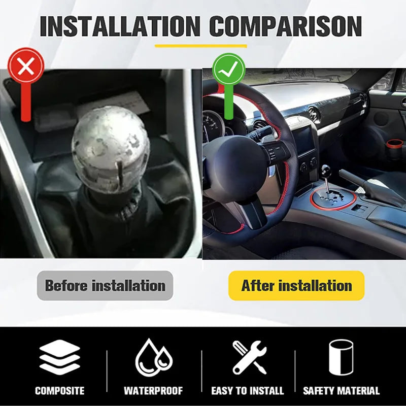 Car Modification Manual Universal Stem Head Aluminum Alloy Round Ball Gear Handle Head Round Trolley Bobblehead