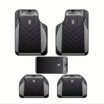 5pcs Car Floor Mats - Anti Dirty and Wear-Resistant Floor Mat, Fit for Most Vehicles, Durable Polyester, Fits for Home & Car Use