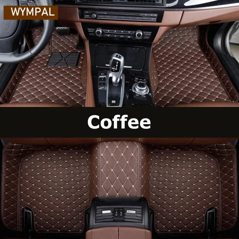 Custom Automotive Car Floor Mats For Mercedes W124 1985 1986 1987 1988 1989 Auto Luxury Leather Men Women Car Mats Full Coverage