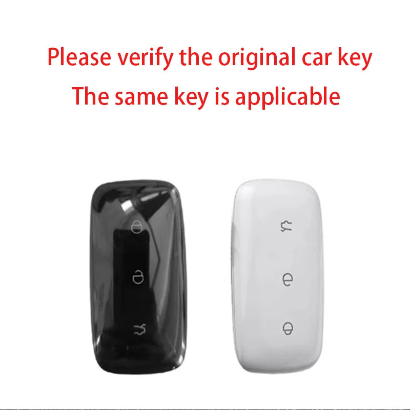 For Geely EX5 Metal Leather Car Key Case Full Cover Shell For Geely EX5 EM-i / ‌Starray EM-i / Galaxy L6/L7/E8/M9