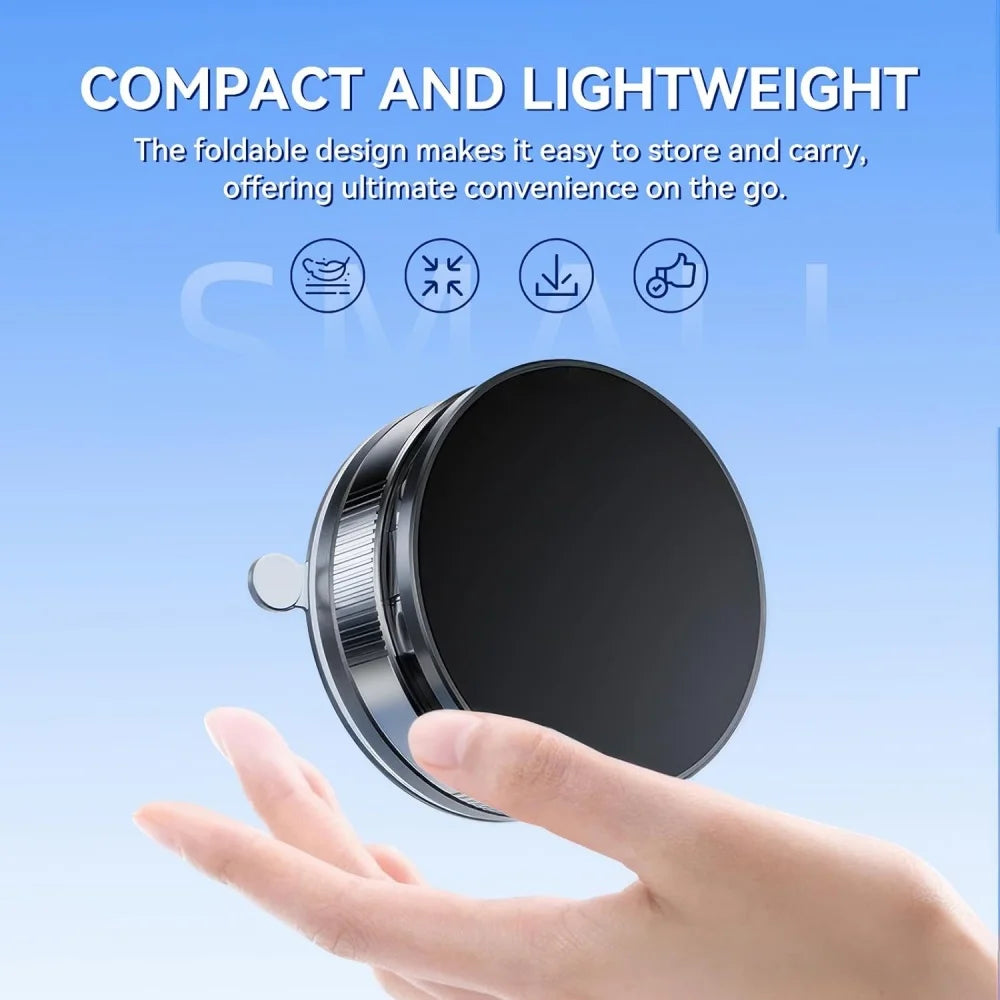 Magnetic Phone Holder for Car 360 ° Rotatable Foldable & Adjustable Magnetic Car Mount, Suction Cup Phone Holder for Car/Mirror
