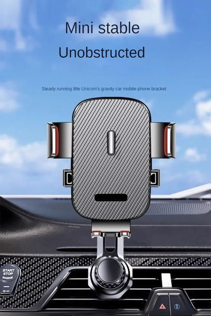 Car Phone Holder New Universal Phone Holder with Hook Clip, Automatic Locking Without Blocking Air Outlet, Car Ventilation