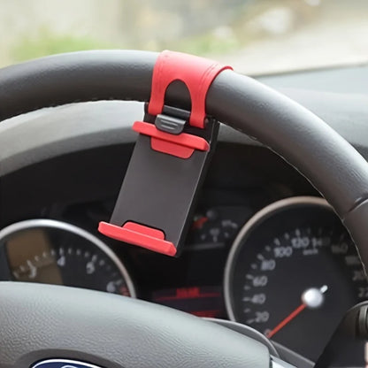 1pc Car Phone Holder, Car Steering Wheel Phone Holder, Mobile Phone Holder, Lazy Phone Holder. car holder phone
