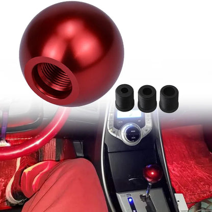 Car Modification Manual Universal Stem Head Aluminum Alloy Round Ball Gear Handle Head Round Trolley Bobblehead