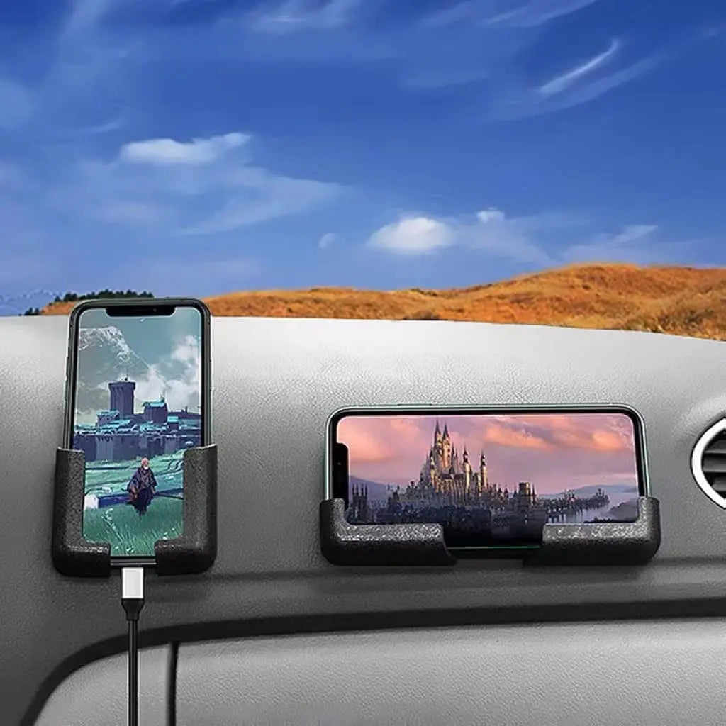 Car Phone Holder Multifunctional Auto Mobile Phone Stand Mount Bracket Cell Phone Holder for Car Wall Hooks Hanger Support