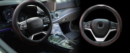 Car Steering Wheel Cover, Anti-Slip, Safety, Soft, Breathable, Heavy Duty, Thick, Full Surround, Sports Style universal use 38cm