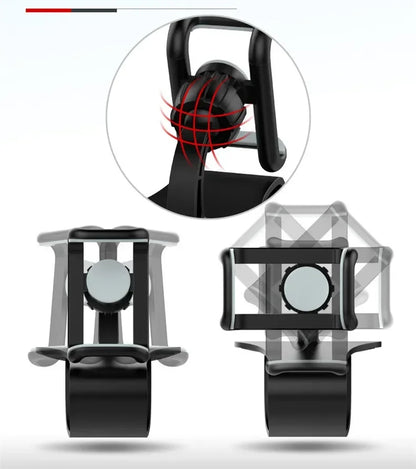 Car Mobile Phone Holder, 360 Degree Rotatable Cell Phone Stands, Car Rack Dashboard Support for Auto Grip, Fixed Bracket