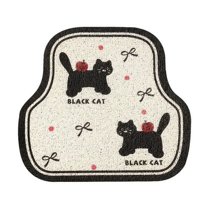 Universal Car Floor Mats Cute Women Driver Side Auto Foot Pad Non Slip Durable Carpet