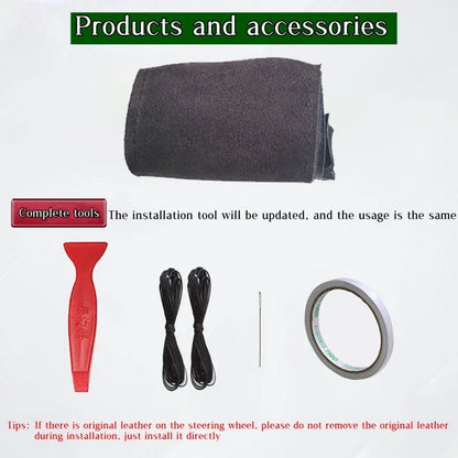 Car Steering Wheel Cover Suede Leather Steering Wrap Cover For Audi A2 8Z A3 8L Sportback A4 B6 Avant A6 C5 A8 D2 TT 8N S3