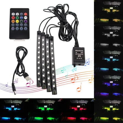 RGB Car Underglow Strip Lights with App Control Waterproof Strip Lights for Cart Boat Decoration LED Exterior Lights Strip DC12V