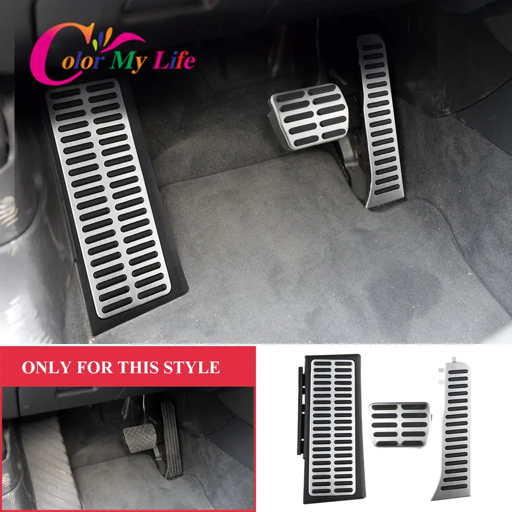 Car Pedals for Audi Q3 2013 - 2018 LHD Accelerator Brake Foot Rest Pedal Pads Cover Car-Styling