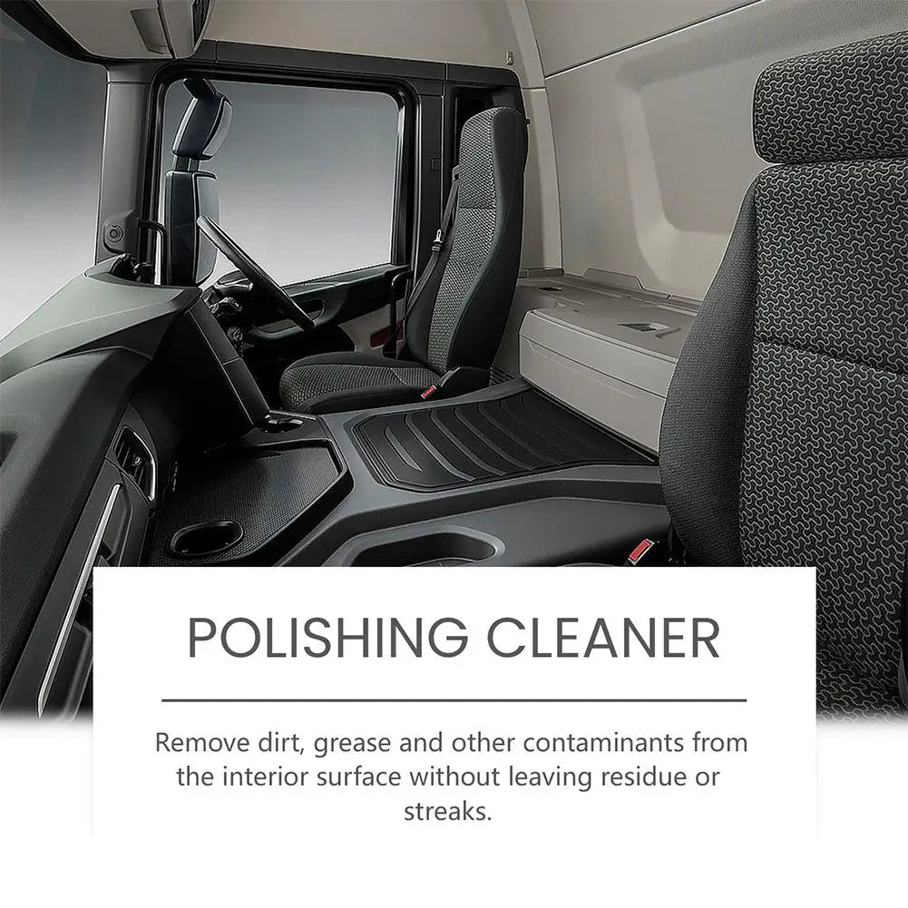 100ml Car Interior Polishing Cleaner Spray, Dashboard & Leather Restorer, UV Protection  Conditioner for Plastic, Vinyl & Rubber