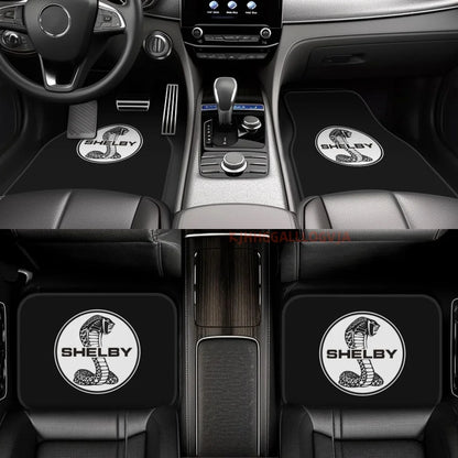 Shelby 4PCS Crystal Velvet Car Floor Mats Set of Four Anti Fouling Car Mats Carpet Anti Slip Car Floor Mats