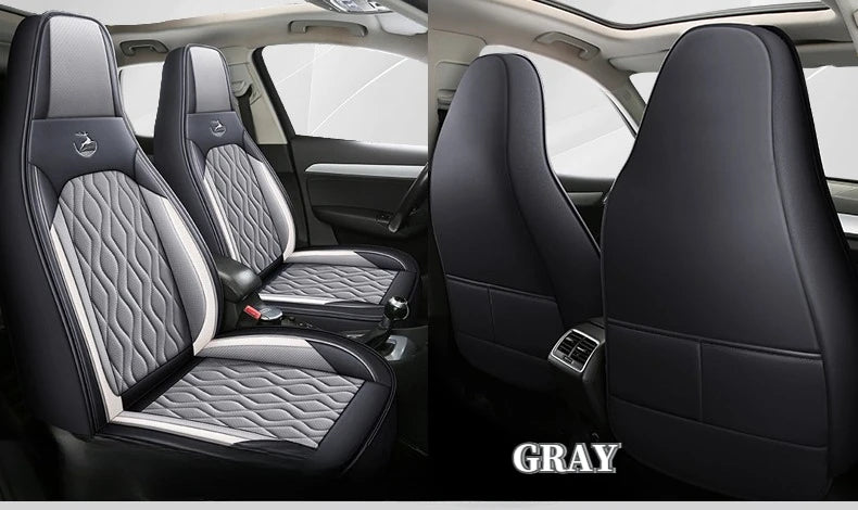 Universal Single  Car Seat Cover - Full-Wrap Design  Perforated PU Leather (Breathable & Durable), All-Season Fit for Most Cars