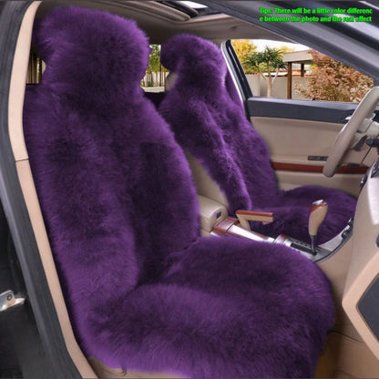 Winter plush car seat cover general purpose long wool fur car seat cover car seat protection cushion car parts seat cushion