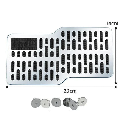 Stainless steel car wear-resistant pedals, thickened foot pedals, driver's cab metal foot pads for anti slip protection tool