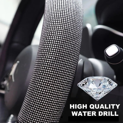 Crystal Car Steering Wheel Cover Bling Diamond Car Steering Wheel Cover RhinestonesAuto Interior Decoration Accessories