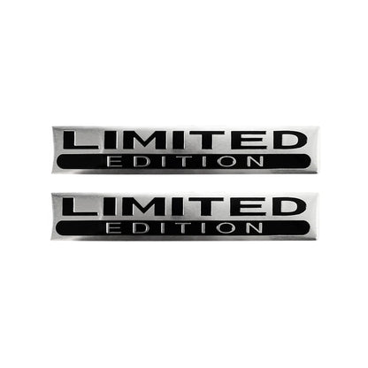1 Pair 3D Aluminum Car Stickers Emblem Limited Edition Styling Badge Decals Auto Door Bumper Trunk Body Side Decor Accessories