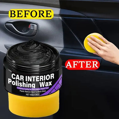 Plastic Interior Car Trim Polishing Wax Dashboard Restorer and Shine Coat for Lasting Protection