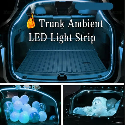 Car Trunk LED Strip Lights for The Interior Decoration of The Vehicle, Featuring Neon Lights and DIY Ambient Light Strips