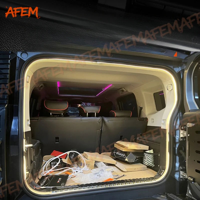 Car Trunk Ambient Light Strip Fit For Chery Jetour Traveller T2 2023 2024 2025 LED Car Interior Decorative Light Accessories