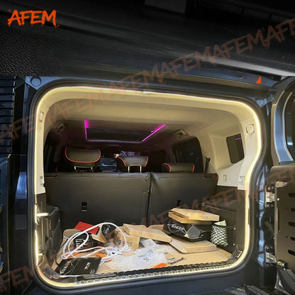 Car Trunk Ambient Light Strip Fit For Chery Jetour Traveller T2 2023 2024 2025 LED Car Interior Decorative Light Accessories
