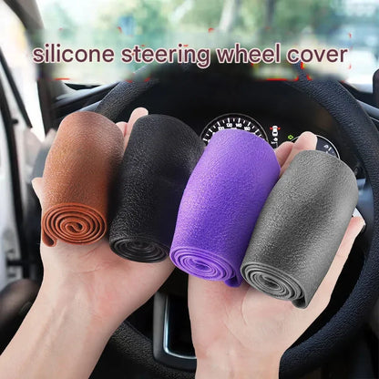 Steering Wheel Cover Protects the Car 2025 New Four Seasons Universal Silicone Advanced Ultra-Thin Non-Slip