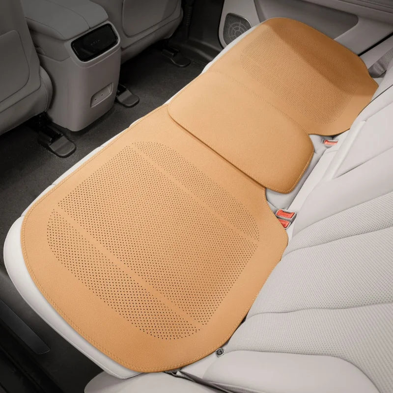 Breathable Leather Car Seat Cover Universal Front Seat Protection Cushion Luxury Car Interior Backrest Support Mat Accessories